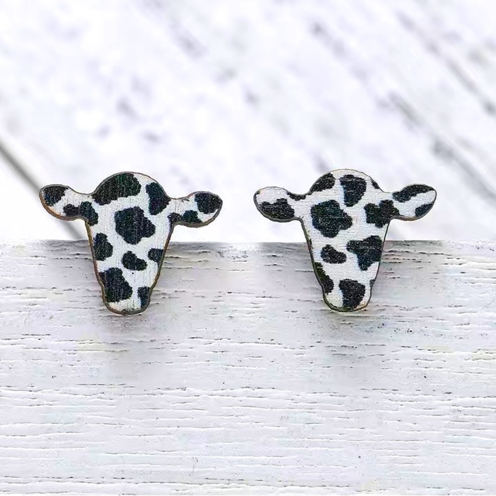 Cow earrings